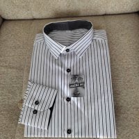 Продавам НОВА мъжка риза с дълъг ръкав, снимка 2 - Ризи - 42897624