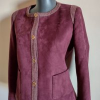 Красиво дамско сако Victoria 1 в цвят бордо Etere , снимка 8 - Сака - 35493807