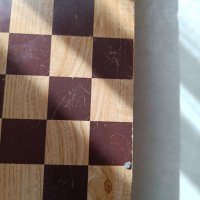 Стар дървен шах, снимка 2 - Антикварни и старинни предмети - 40449862