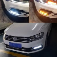 Led лента с мигач, дневни светлини DRL, 12V, последователен поток, 2бр., 12V, 23см, снимка 2 - Аксесоари и консумативи - 39502157