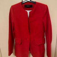 Дамско червено сако ZARA, снимка 4 - Сака - 42722821