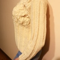 Ръчно плетена дамска блуза , снимка 4 - Блузи с дълъг ръкав и пуловери - 34877487