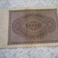 Стара банкнота 100000 марки , снимка 2 - Нумизматика и бонистика - 29346880