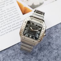 Мъжки часовник Cartier Santos de Cartier с автоматичен механизъм, снимка 2 - Мъжки - 40177942