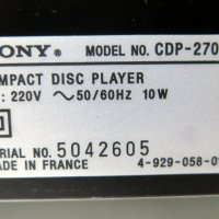 Sony CDP-270, снимка 7 - Други - 42427023