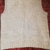 Вълнен пуловер без ръкави,мъжки+подарък , снимка 2 - Пуловери - 39428020