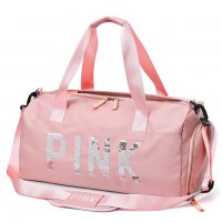 Спортен сак PINK, gym bag, travel bag, чанта за фитнес, чанта за багаж, снимка 2 - Сакове - 30571983