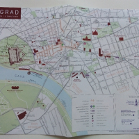 Туристическа карта "Белград" - 2019г., снимка 1 - Енциклопедии, справочници - 44595020