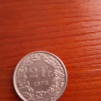 Швейцария 2 франка, 1978 г., снимка 2 - Други ценни предмети - 31548667