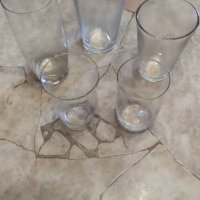 Старинни стъклени чаши, снимка 3 - Антикварни и старинни предмети - 29328401
