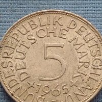 Сребърна монета 5 марки 1965г. Германия уникат за КОЛЕКЦИОНЕРИ 39656, снимка 2 - Нумизматика и бонистика - 42763400