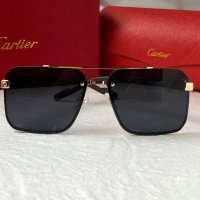 Cartier висок клас мъжки слънчеви очила с дървени дръжки, снимка 5 - Слънчеви и диоптрични очила - 42830684