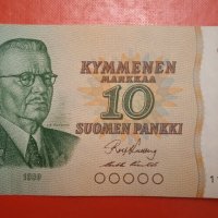 Банкноти 10 марки Финландия , снимка 1 - Нумизматика и бонистика - 38764216