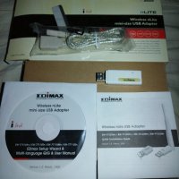 Безжична мрежова карта EDIMAX EW-7711UMN wireless N lite USB, снимка 6 - Мрежови адаптери - 37091450