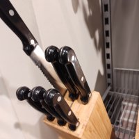Сет ножове с бамбукова поставка, снимка 8 - Други стоки за дома - 31748919