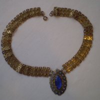 стар красив нагръден накит от златно дубле, снимка 1 - Антикварни и старинни предмети - 40288520
