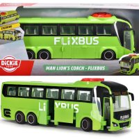 DICKIE Зелен автобус MAN Lion's Coach Flixbus 203744015, снимка 1 - Коли, камиони, мотори, писти - 42922274