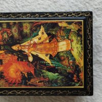 Руска кутийка - ръчно рисувана, снимка 1 - Антикварни и старинни предмети - 37494280