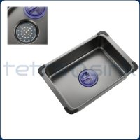 Мултифункционална дълбока кухненска мивка със смесител водопад|Tetra Sink|1NS30475TS, снимка 7 - Мивки - 42638727