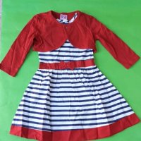Английска детска рокля с жилетка , снимка 1 - Детски рокли и поли - 36721648
