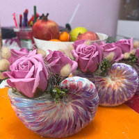 Кашпи със сапунени ароматни рози, снимка 9 - Подаръци за жени - 44308109