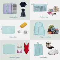 Нови 9 части Lychico органайзери за багаж - водоустойчиви, практични чанти, снимка 5 - Чанти - 44498922