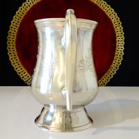 Английски бокал,никелово сребро,барок. , снимка 4 - Антикварни и старинни предмети - 35649495