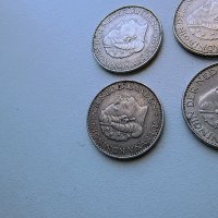 4 бр Сребърна Монета Монети 1 Гулден 1958 1965 1966 1967, снимка 12 - Нумизматика и бонистика - 40500449