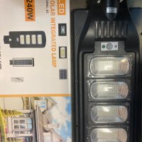 Соларни LED лампи със сензор за движение 180W/240W/300W/360W/ ДУ, снимка 5 - Лед осветление - 31076102