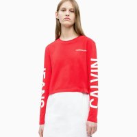 Calvin Klein Jeans Logo Оригинална Дамска Тениска Блуза XS, снимка 3 - Блузи с дълъг ръкав и пуловери - 40442083