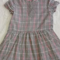 Coccodrillo Рокля сиво с розово, 116-122см., снимка 1 - Детски рокли и поли - 37965208