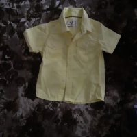 Жълта бебешка риза 70ти р-р./12м, снимка 1 - Бебешки блузки - 42148454