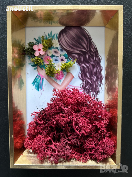 Рамка със скандинавски мъх , снимка 1