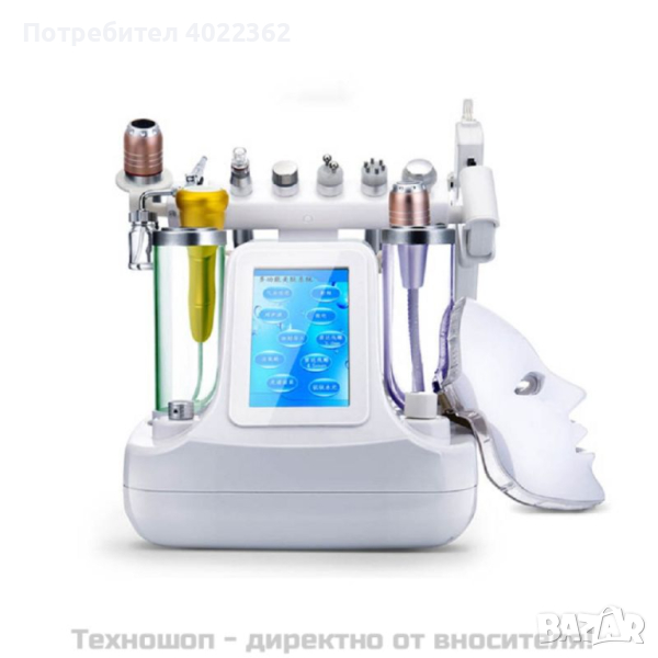 Апарат 11в1 за водно дермабразио, биолифтинг, RF, ултразвук, криотерапия - TS1542, снимка 1