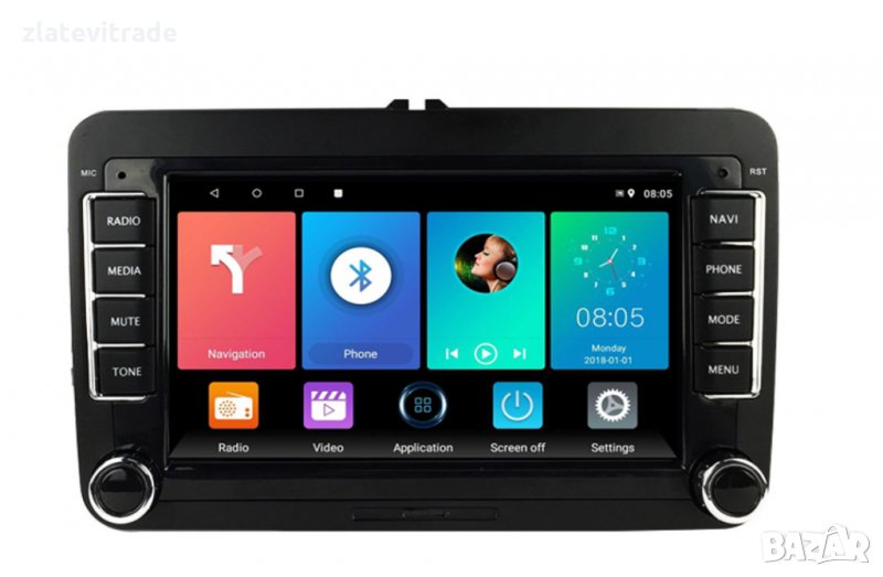 SKODA SEAT VOLKSWAGEN VW PASSAT GOLF 7" Без ДВД Механика Андроид Навигация, снимка 1