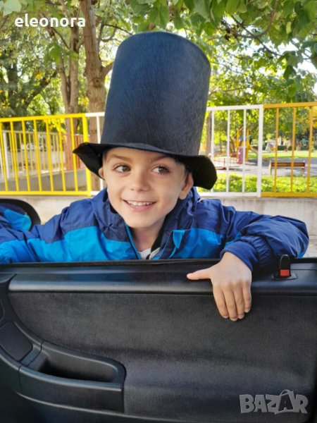 Шапка цилиндър от филц за дете, снимка 1