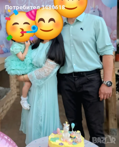 Рокли за мама и бебе (подарък риза за тати), снимка 1