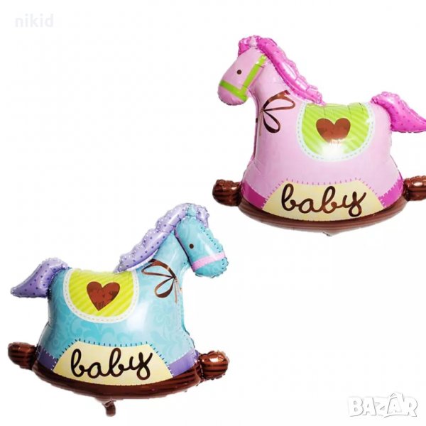 Baby конче клатушка фолио фолиев балон хелий или въздух парти рожден ден, снимка 1