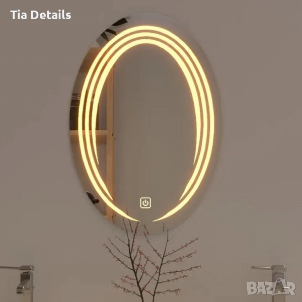 Огледало за баня с LED светлина, снимка 1