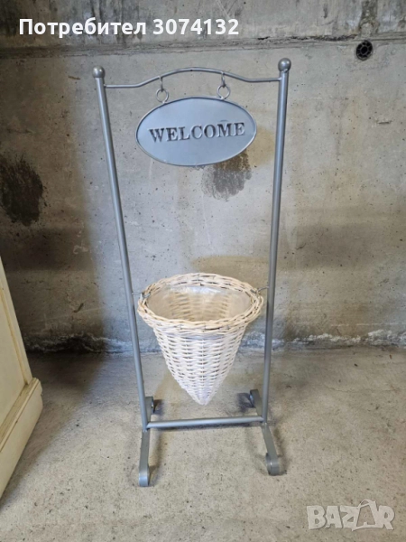 Стойка за цвете Welcome, снимка 1