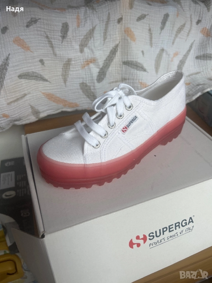 SUPERGA бели кецове 37 , чисто нови, снимка 1