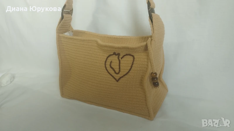 Дамска плетена чанта, снимка 1