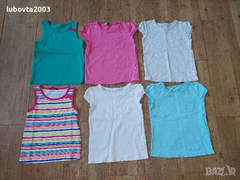 Лот George 6 броя 110см. Детски тениски и потници за момиче, снимка 1