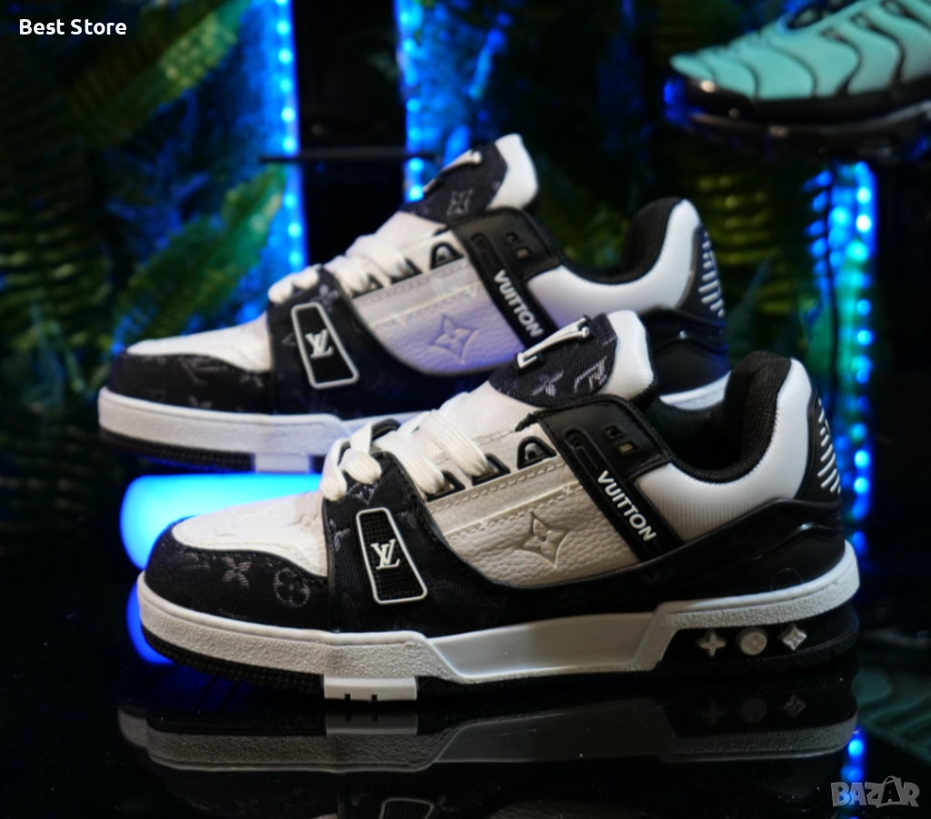 Сникърси Louis Vuitton Цвят - Бяло и черно 36-45 Номер , снимка 1