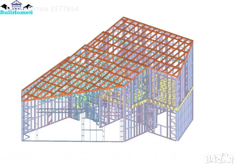 Къща,Бунгало,Преместваема къща,Сглобяеми къщи,Модулни,Жилищни-255,4м², снимка 1