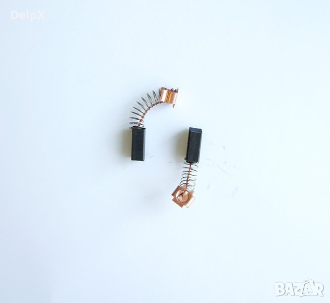 Въглено-графитна четка с пружина и накрайник профил 5x8x11mm, снимка 1