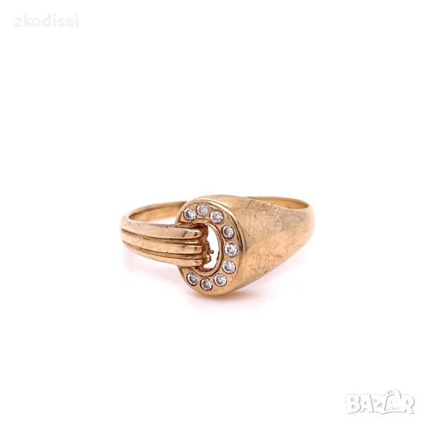 Златен дамски пръстен 2,36гр. 14кр. проба:585 размер:53 модел:32227-2, снимка 1