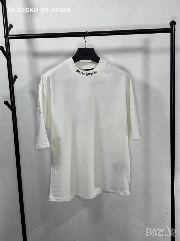Palm Angels Мъжка Бяла Тениска👕Мъжка Блуза С Къс Ръкав Код V.B.48, снимка 1