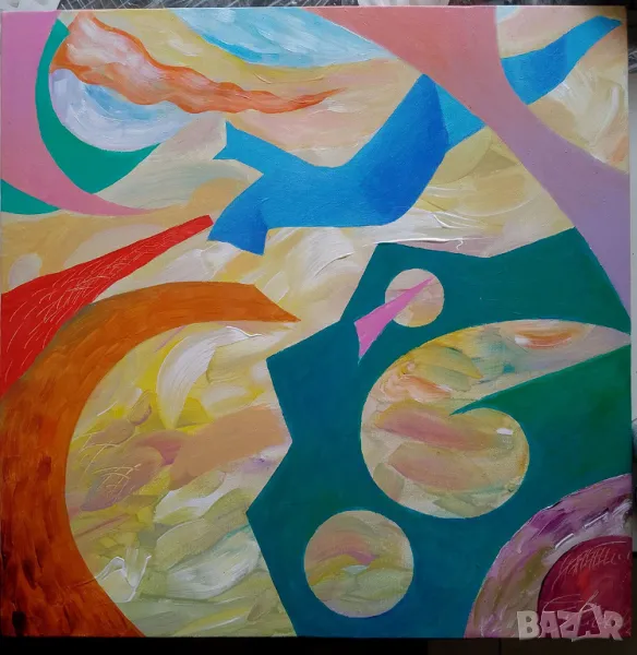 картина абстракция, снимка 1