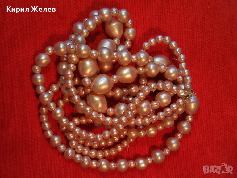 ЧЕШКИ СТАРИНЕН РЕТРО АРТ ПЕРЛЕН ГЕРДАН БОХЕМСКИ ПЕРЛИ 16567, снимка 1